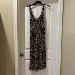 Leopard print jumpsuit NWT